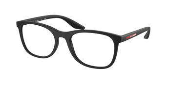Das Bild zeigt die Prada Linea Rossa Fassung PS05PV DG01O1 leicht seitlich.